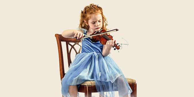 Mädchen mit Violine